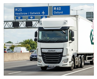 hgv on motorway